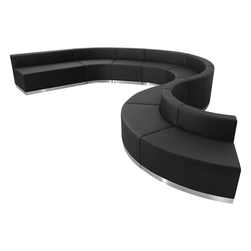 Black white leather pc - white,